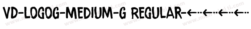 VD-LogoG-Medium-G Regular字体转换